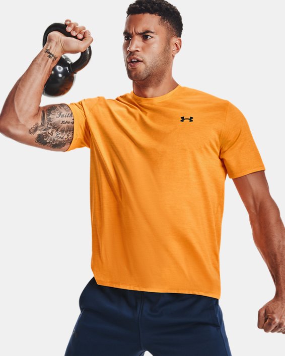 Men's UA Training Vent 2.0 Short Sleeve, Orange, pdpMainDesktop image number 0